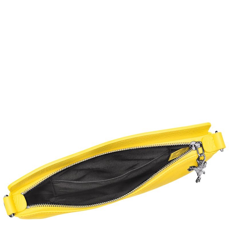 Yellow Women's Longchamp Smile S Crossbody Bags | 6205-YVWQJ