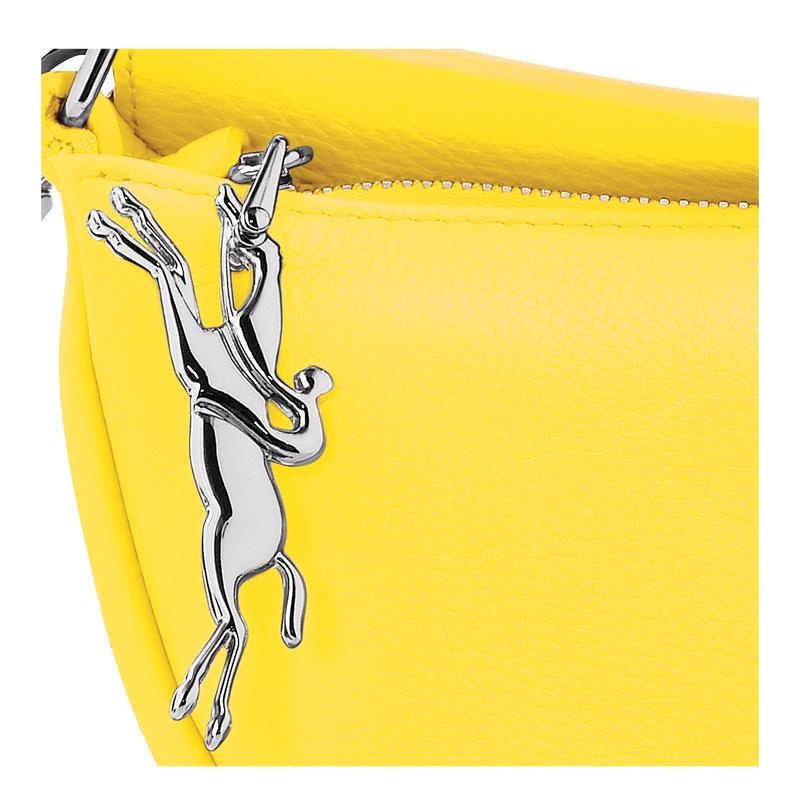 Yellow Women's Longchamp Smile S Crossbody Bags | 6205-YVWQJ