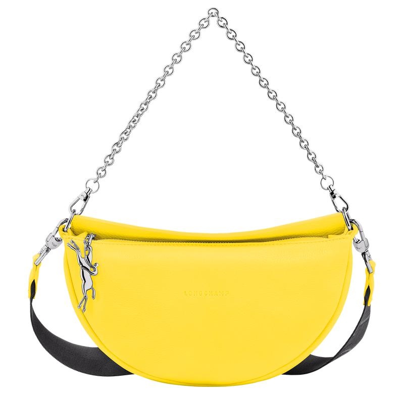 Yellow Women\'s Longchamp Smile S Crossbody Bags | 6205-YVWQJ